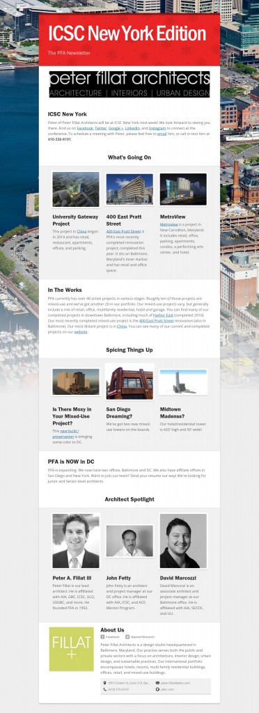 PFA Newsletter Fall 2015