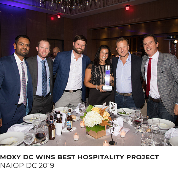 MOXY DC – Best Hospitality Project of 2019 – NAIOP